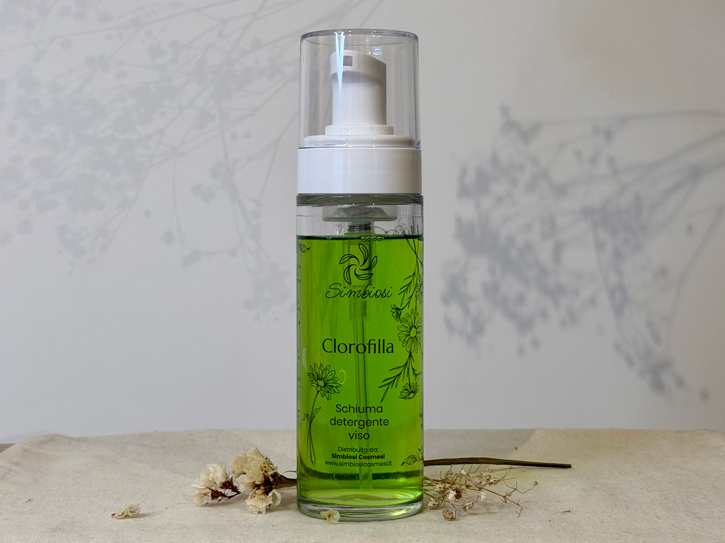 Clorofilla - Schiuma detergente viso delicata (150 ml)