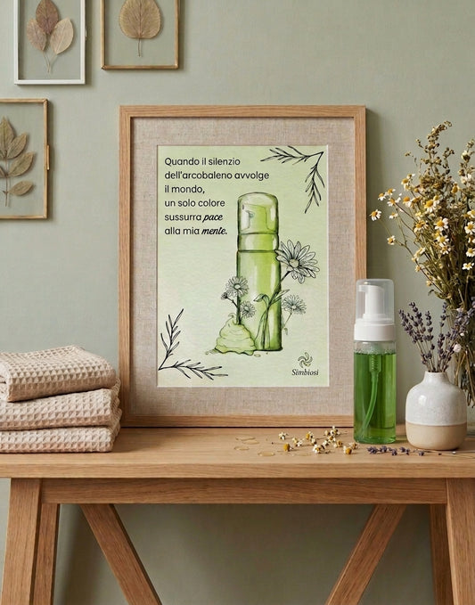 Stampa botanica di Clorofilla